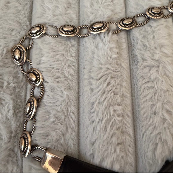 Brighton vintage 1995 Southwest-style concho belt. - Picture 3 of 7
